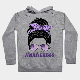 In May We Wear Purple Retro Lupus Awareness Month Hoodie